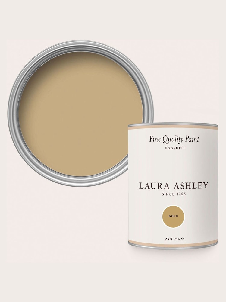 Laura Ashley Gold Eggshell 750ml Paint - Image 4 of 4