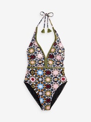 Never Fully Dressed bauchformender Badeanzug mit geometrischem Muster - Bild 5 von 5
