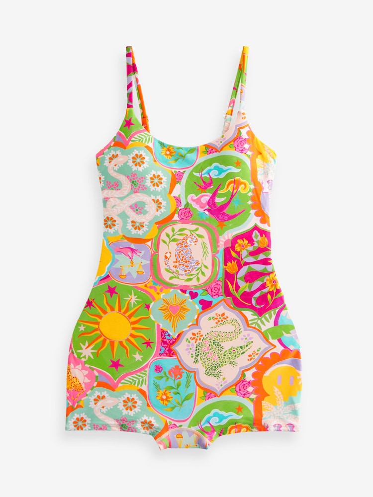 Never Fully Dressed Multi Brights Leotard Swimsuit - Image 5 of 5