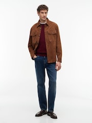 Tommy Hilfiger Burgundy Red Crew Neck Jumper With Cashmere - Image 3 of 6