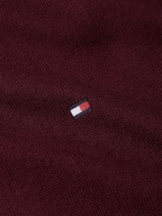 Tommy Hilfiger Burgundy Red Crew Neck Jumper With Cashmere - Image 6 of 6