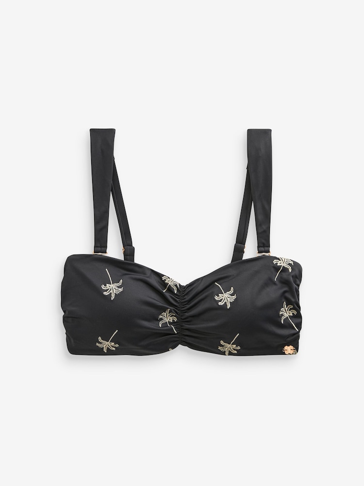 Never Fully Dressed bandeau geborduurde bikinitop - Image 4 of 4
