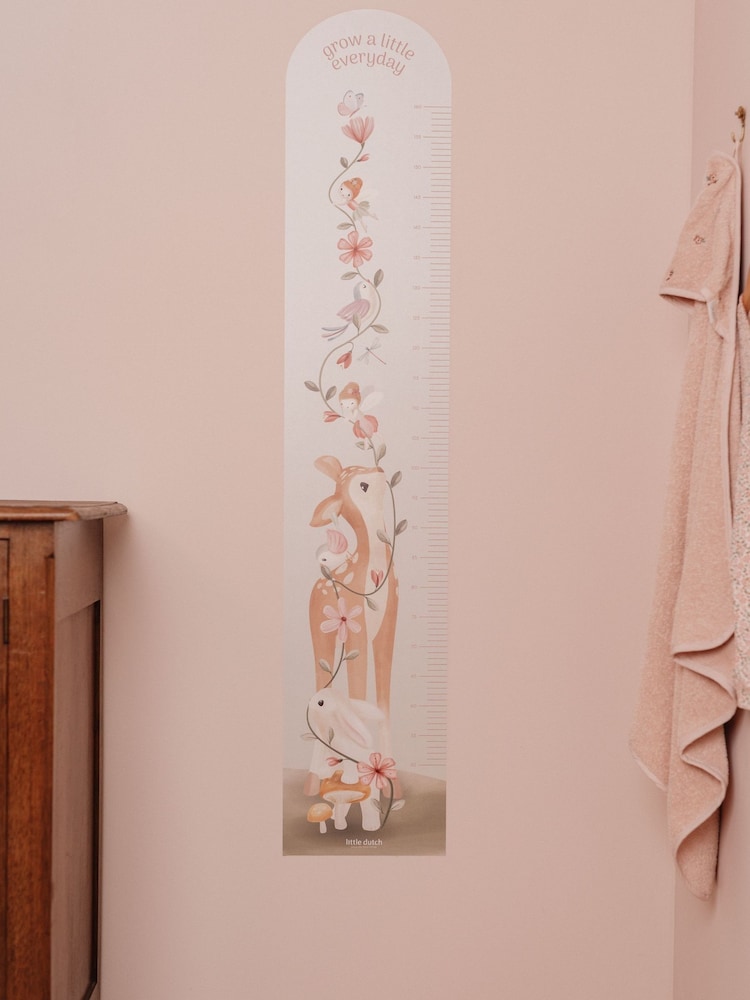 Little Dutch Fairy Garden Pink Growth Chart Wall Decall - Image 2 of 3 Little Dutch Fairy Garden Pink Growth Chart Wall Decall - Image 2 of 3