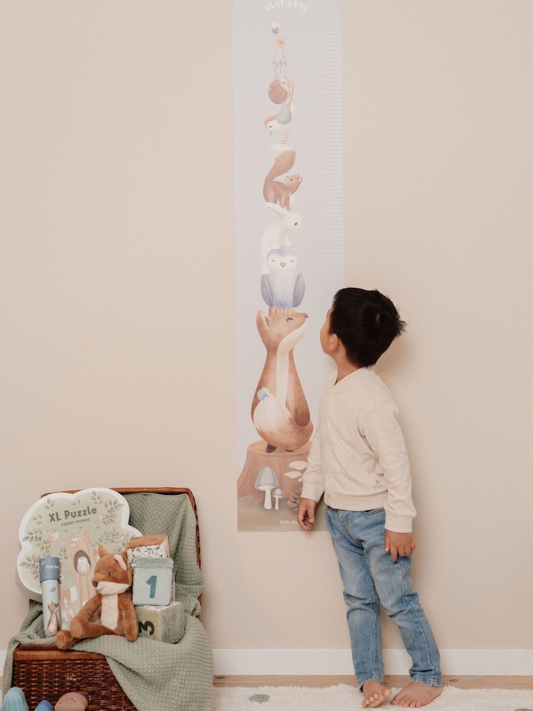 Little Dutch Blue Forest Friends Growth Chart Wall Decall - Image 1 of 3 Little Dutch Blue Forest Friends Growth Chart Wall Decall - Image 1 of 3