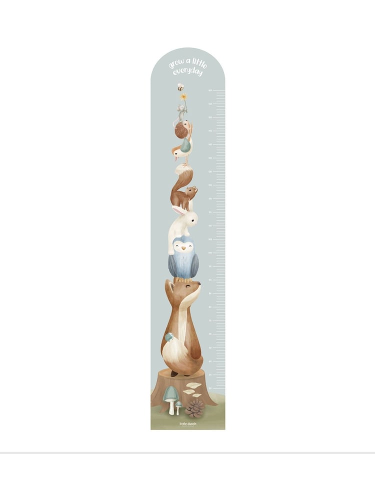 Little Dutch Blue Forest Friends Growth Chart Wall Decall - Image 3 of 3 Little Dutch Blue Forest Friends Growth Chart Wall Decall - Image 3 of 3