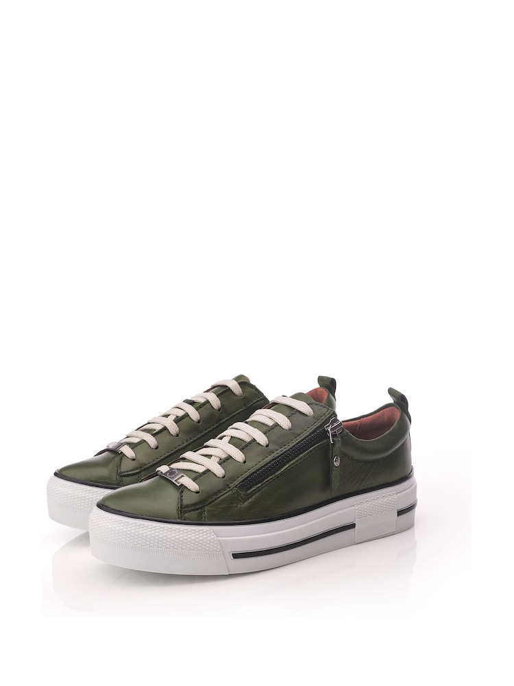 Pantofi sport masivi cu fermoar și talpă filiciană Moda in Pelle Dantelă - Image 2 of 4