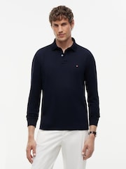 Tommy Hilfiger Sky Blue 1985 Regular Fit Long Sleeve Polo Shirt - Image 1 of 7