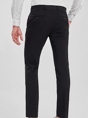 Black Tailored Fit Stretch Smart Trousers - Image 2 of 4