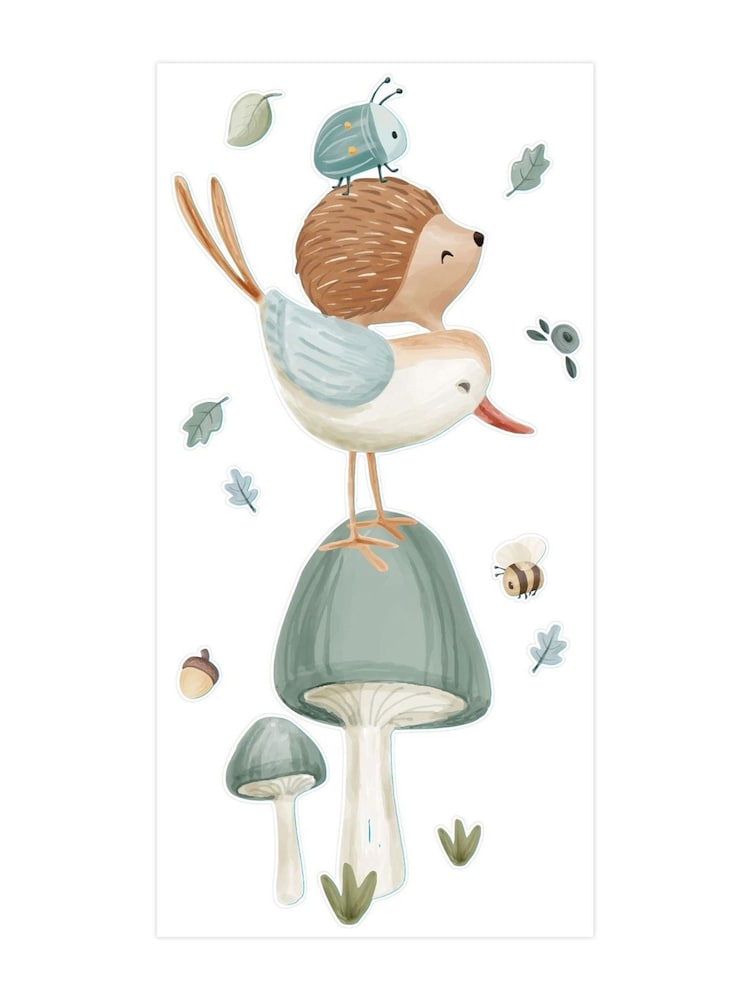 Little Dutch Forest Friends Blue Wall Stickers - Image 2 of 2 Little Dutch Forest Friends Blue Wall Stickers - Image 2 of 2
