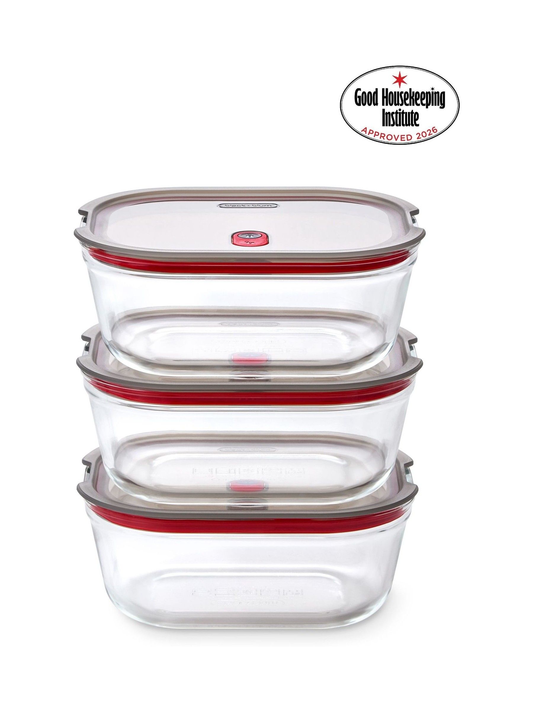 B&Q -  Glass Food Box L1200MlSet Of 3 - Image 5