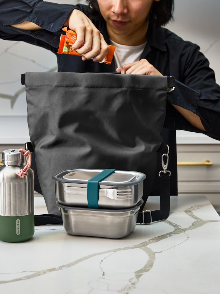 Black & Blum Black Lunch Bag Large 10L - Image 2 of 6 Black & Blum Black Lunch Bag Large 10L - Image 2 of 6