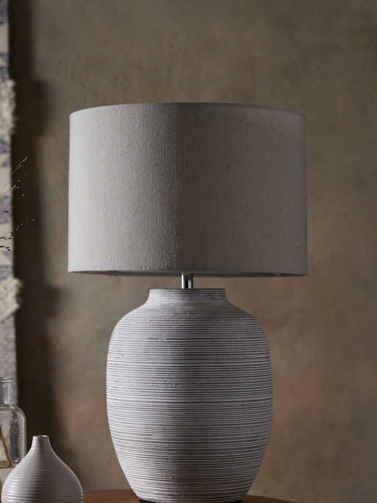 Grey Fairford Large Table Lamp - Image 1 of 6