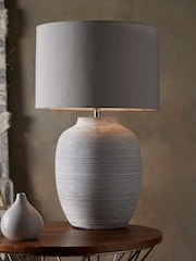 Grey Fairford Large Table Lamp - Image 2 of 6