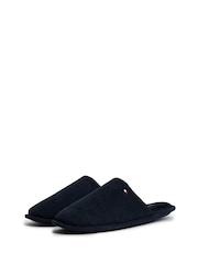 Tommy Hilfiger Blue Flag Embroidery Corduroy Slippers - Image 3 of 6