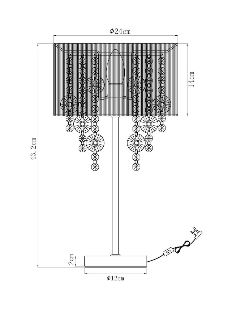 Pink Palazzo Large Table Lamp - Image 8 of 8