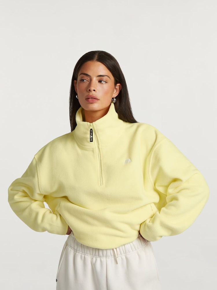 4th Arq Yellow Phoenix Cloud Half Zip Fleece - Image 1 of 5 4th Arq Yellow Phoenix Cloud Half Zip Fleece - Image 1 of 5