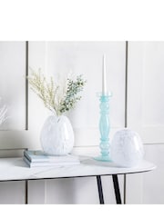 Gallery Home White Small Clear Speckle Vallejo Vase - Image 2 of 4