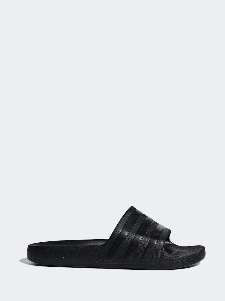adidas Black Sportswear Adilette Aqua Slides - Image 1 of 10