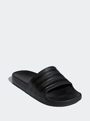 adidas Black Sportswear Adilette Aqua Slides - Image 4 of 10