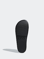 adidas Black Sportswear Adilette Aqua Slides - Image 7 of 10