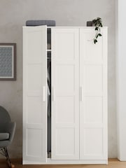 White Flynn Triple Wardrobe - Image 1 of 9