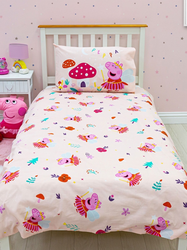 Character Purple Peppa Pig Single Duvet Set - Image 2 of 3