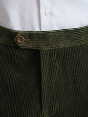 Barbour® Green 100% Cotton Corduroy Slim Fit Suit Trousers - Image 5 of 16