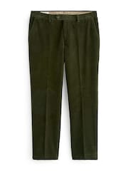 Barbour® Green 100% Cotton Corduroy Slim Fit Suit Trousers - Image 8 of 16