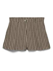 VERO MODA Natural Mid Rise Tailored Shorts With A Touch Of Linen - Image 5 of 6