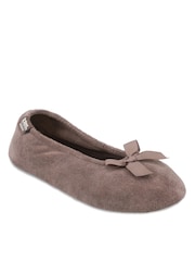 Totes Brown Terry Ballet Slippers - Image 3 of 5
