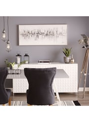 Art For The Home Grey New York Reflections Canvas - Image 1 of 1