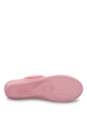 Totes Pink Sparkle Heeled Mule Slippers - Image 5 of 5