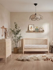 Gaia Baby All Natural Ash Eos Cot & Dresser 2 Piece Nursery Furniture Set - Image 1 of 6