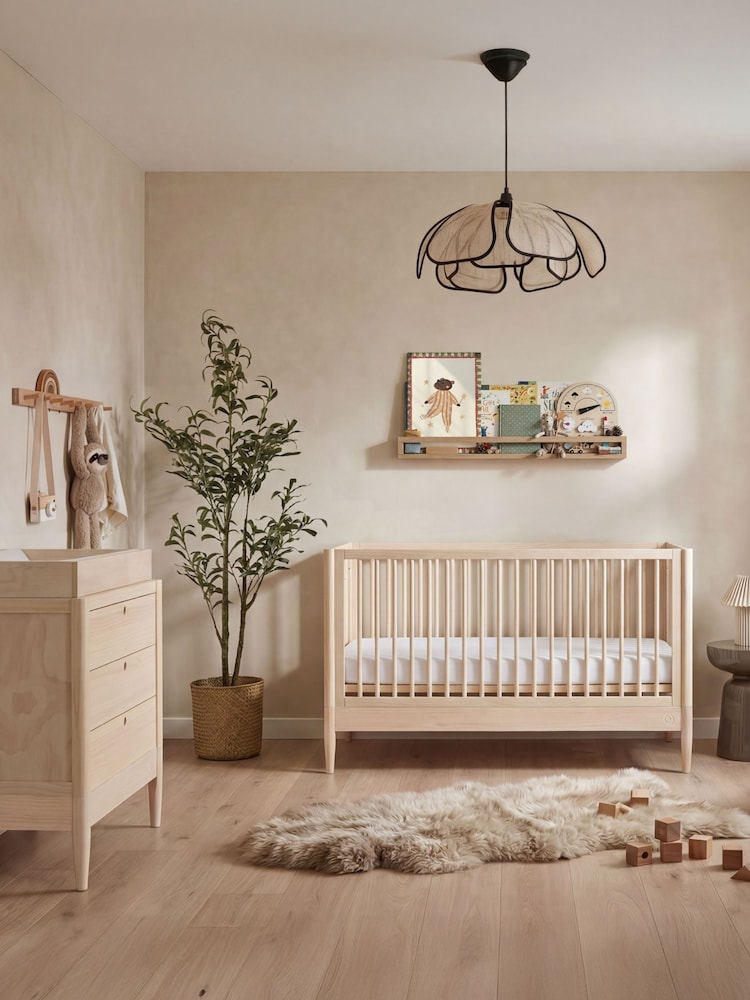 Gaia Baby All Natural Ash Eos Cot & Dresser 2 Piece Nursery Furniture Set - Image 1 of 6 Gaia Baby All Natural Ash Eos Cot & Dresser 2 Piece Nursery Furniture Set - Image 1 of 6