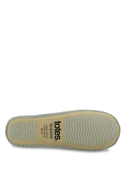 Totes Green Popcorn Terry Ballet Slippers with Cushioned Comfort - Image 5 of 5