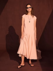 Mint Velvet Pink Full Hem Maxi Dress - Image 1 of 8