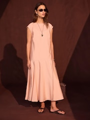 Mint Velvet Pink Full Hem Maxi Dress - Image 6 of 8