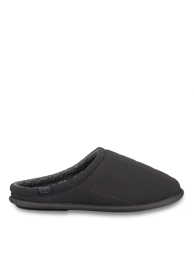Γκρι - Totes Quilted Mule Slippers - Εικόνα 2 από 5 Γκρι - Totes Quilted Mule Slippers - Εικόνα 2 από 5