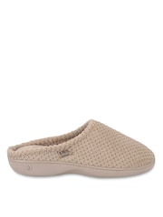 Totes Brown Isotoner Popcorn Terry Mules Slippers - Image 2 of 5