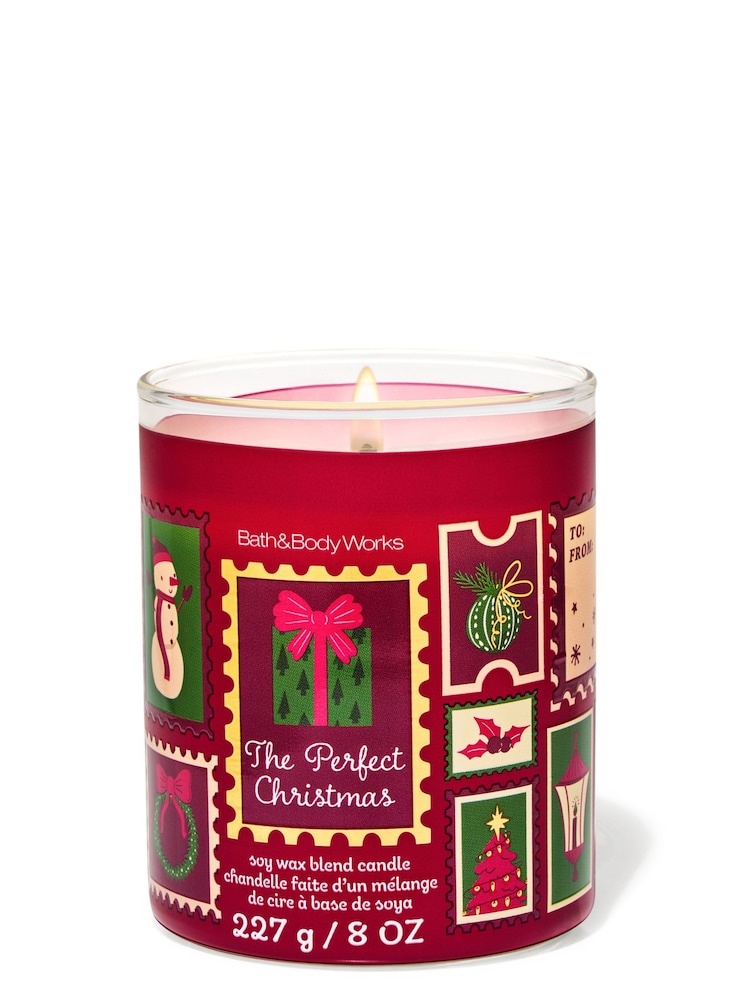Bath & Body Works The Perfect Christmas Single Wick Candle 227g - Image 1 of 2