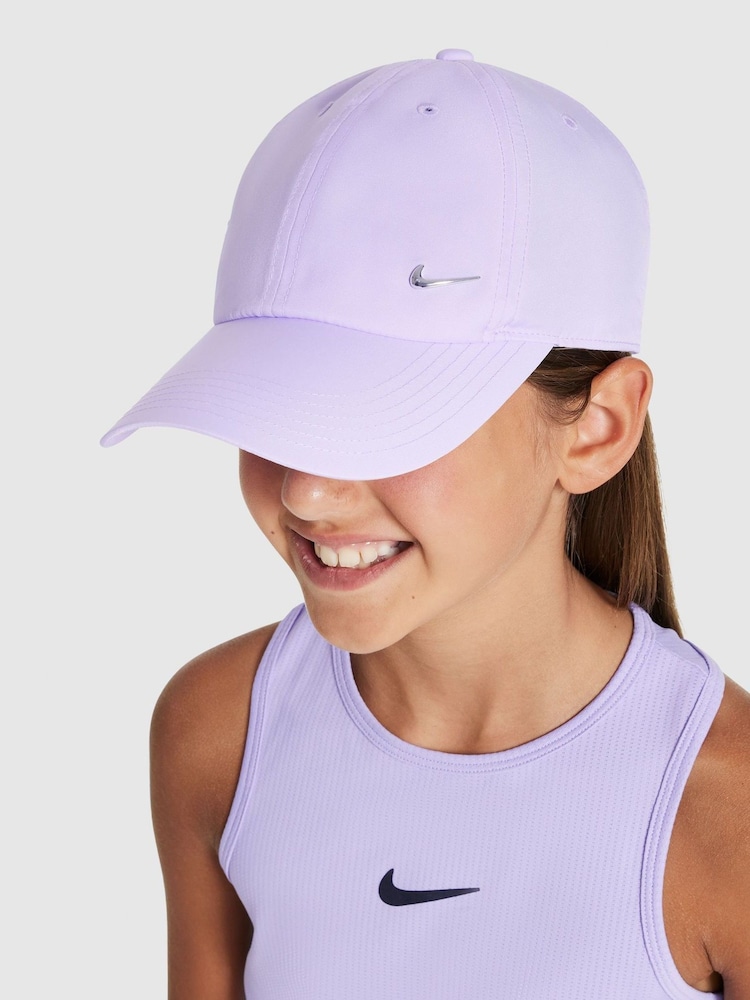 Buy Nike Purple Dri-FIT Kids Club Unstructured Metal Swoosh Cap