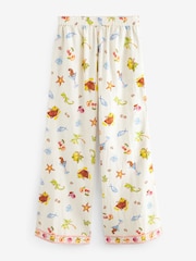 Never Fully Dressed Ecru Linen Blend Ibiza Beach Trousers - Image 5 of 7