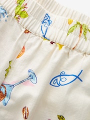 Never Fully Dressed Ecru Linen Blend Ibiza Beach Trousers - Image 7 of 7