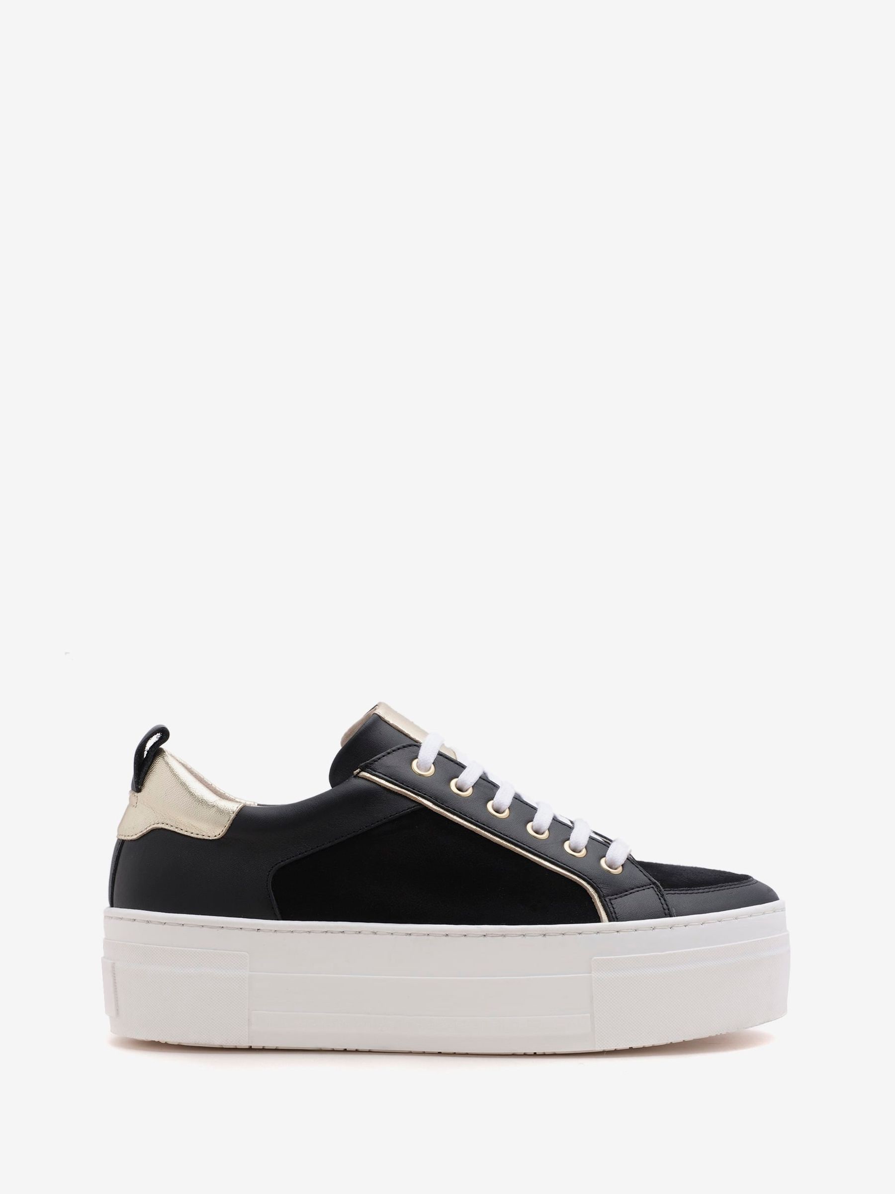 Buy Mint Velvet Black Ria Platform Trainers from Next Luxembourg