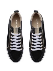 Mint Velvet Black Ria Platform Trainers - Image 2 of 4