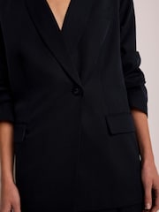 Mint Velvet Blue Single Breasted Blazer - Image 6 of 8