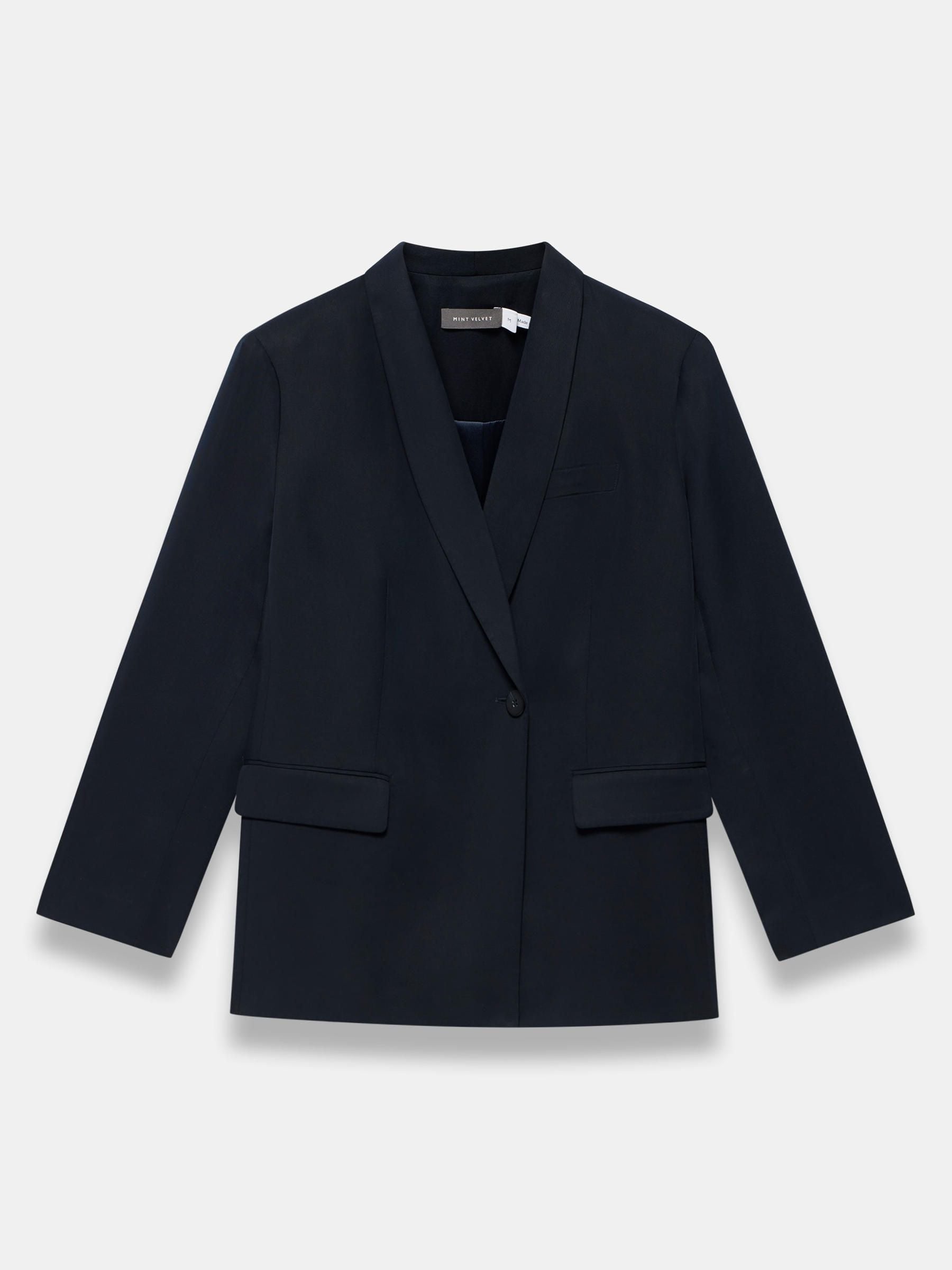 Buy Mint Velvet Blue Single Breasted Blazer from Next Romania