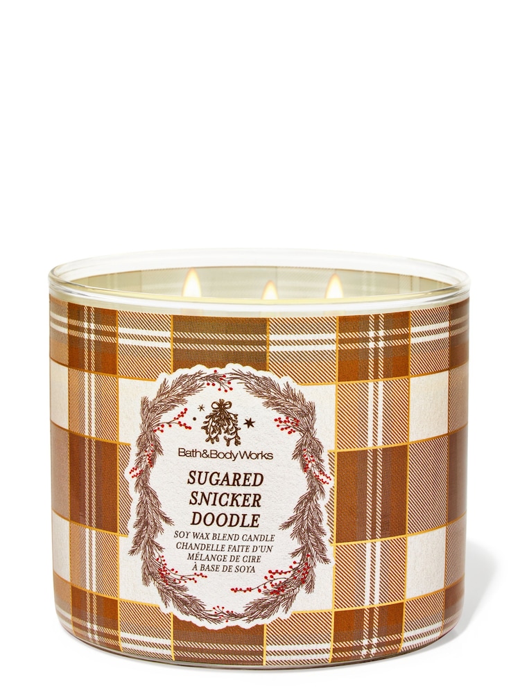 Bath & Body Works Sugared Snickerdoodle 3-Wick Candle 411g - Image 1 of 2 Bath & Body Works Sugared Snickerdoodle 3-Wick Candle 411g - Image 1 of 2