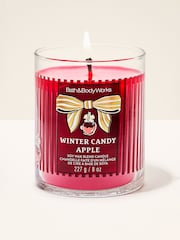 Bath & Body Works Winter Candy Apple Signature Single Wick Candle 227g - Image 1 of 2
