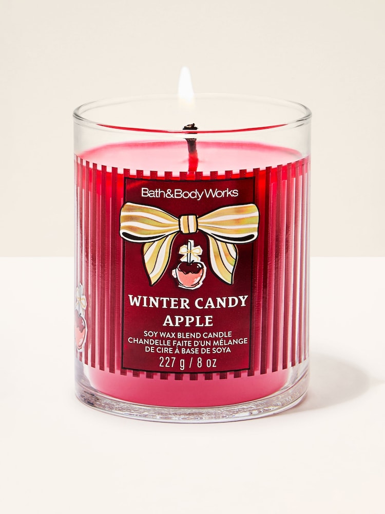 Bath & Body Works Winter Candy Apple Signature Single Wick Candle 227g - Image 1 of 2